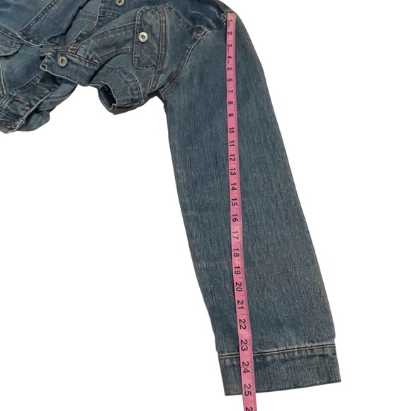 Vintage Destiny Jeans Denim Cropped Jacket Size XL. - Picture 10 of 11